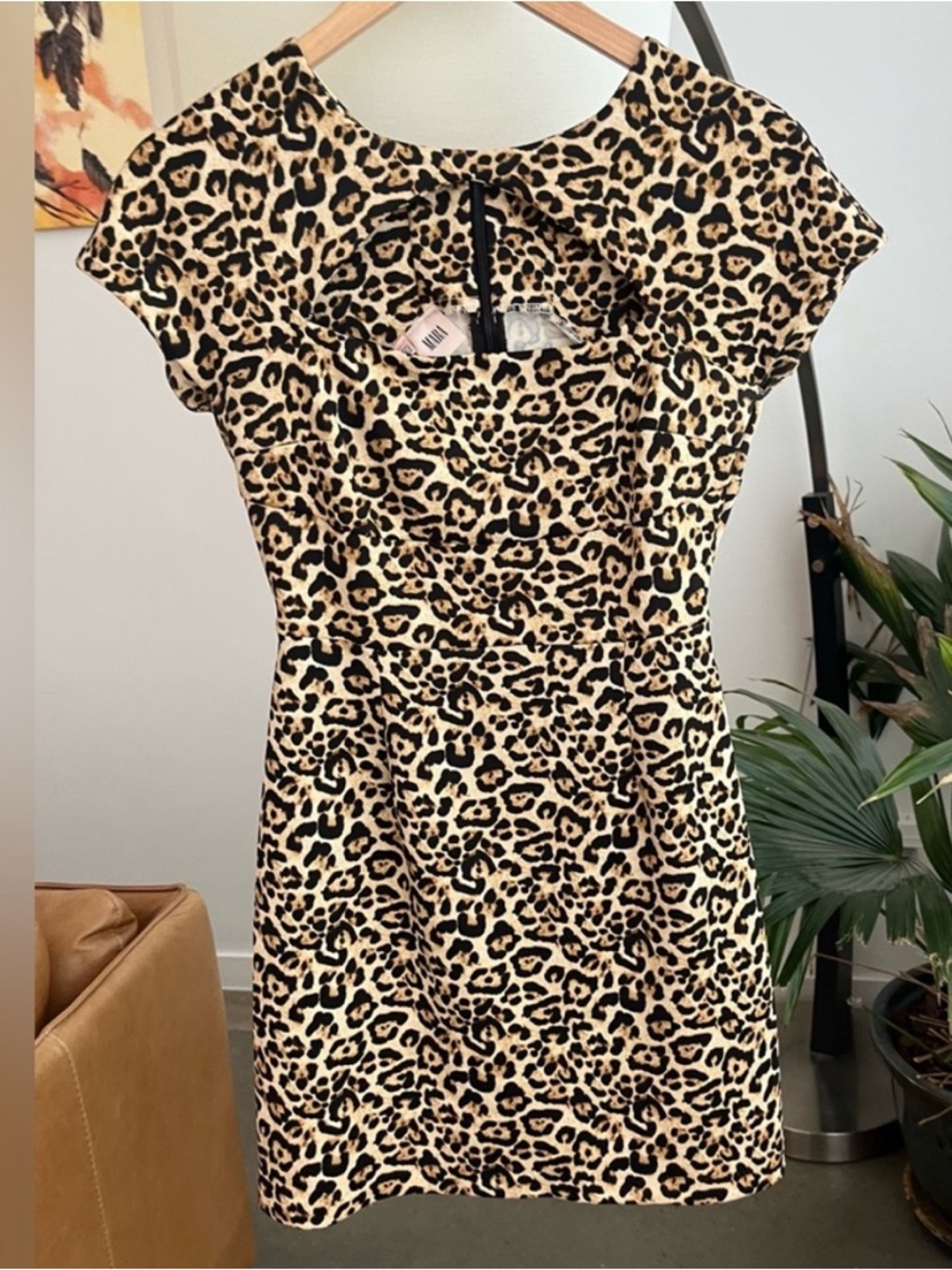 Mara Leopard Print Cut Out Mini Dress